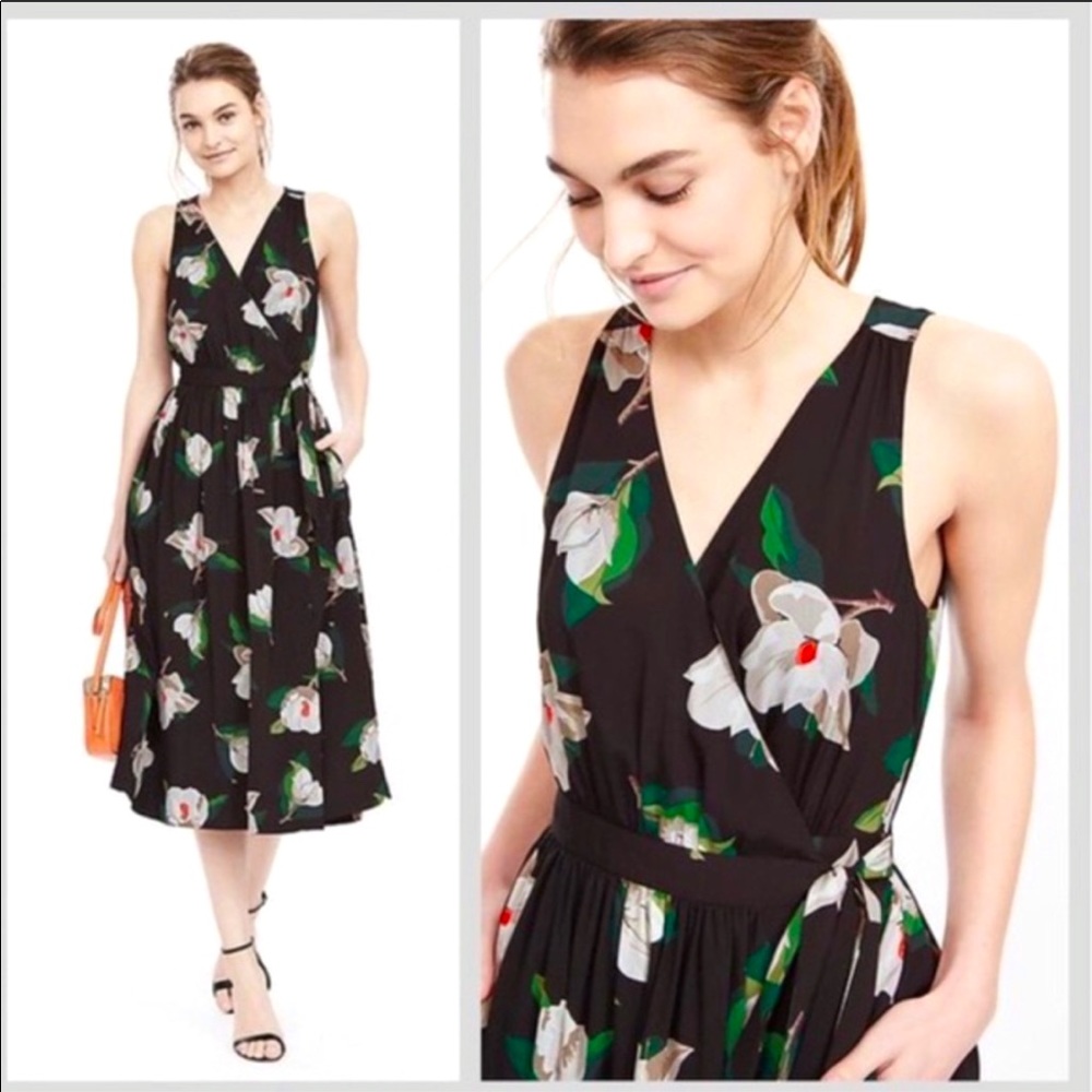 Banana Republic Floral wrap dress (magnolia print)